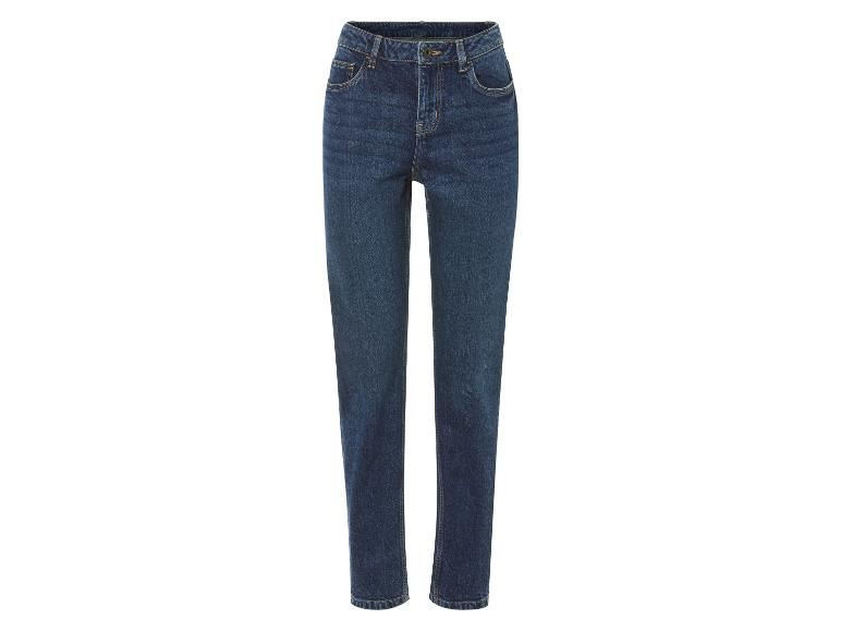 Eine blaue Jeans für Damen.