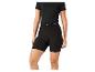 Schwarze Damen-Radshorts mit Bund.