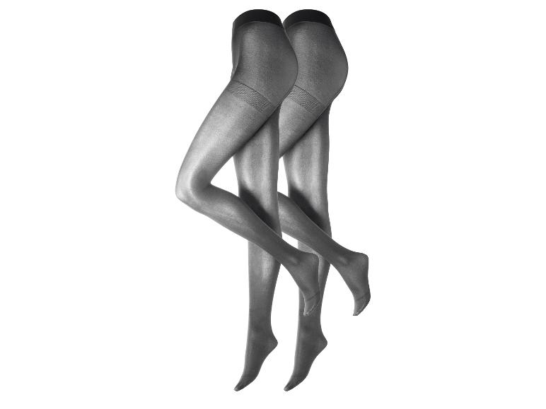 ESMARA® Damen Premium-Thermostrumpfhosen, 2 Stück, in Grau auf weißem Hintergrund
