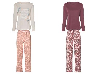 esmara® Damen Pyjama, aus reiner Baumwolle
