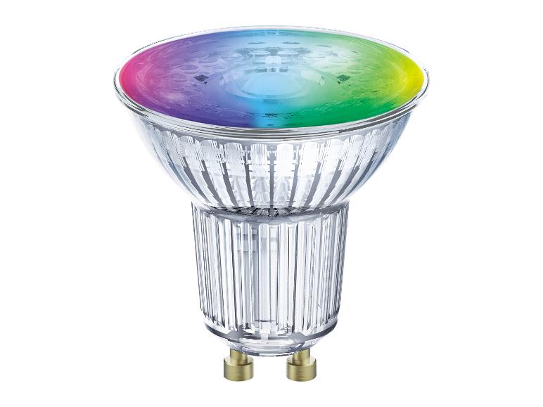 Smarte GU10 LED-Lampe mit Regenbogen-Lichteffekt