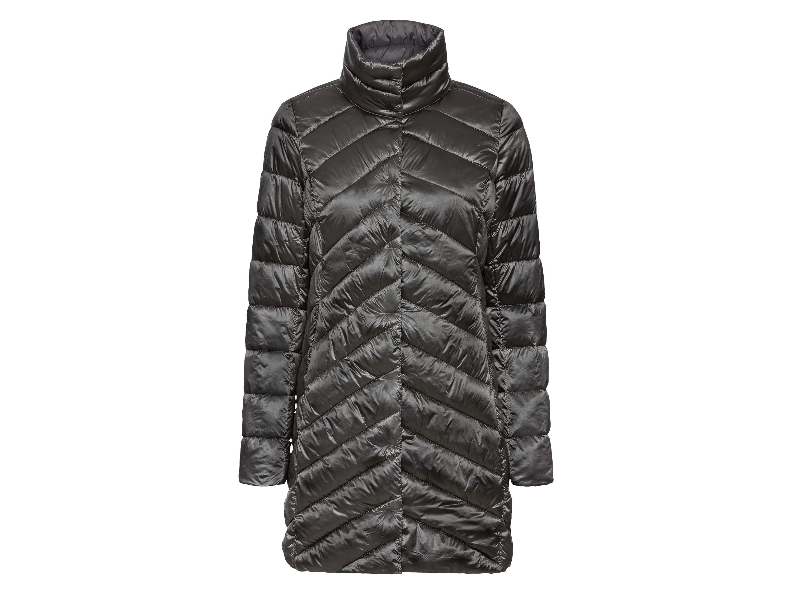 esmara® Damen Mantel Lightweight (M(40/42), grau metalic) | 04055334939942