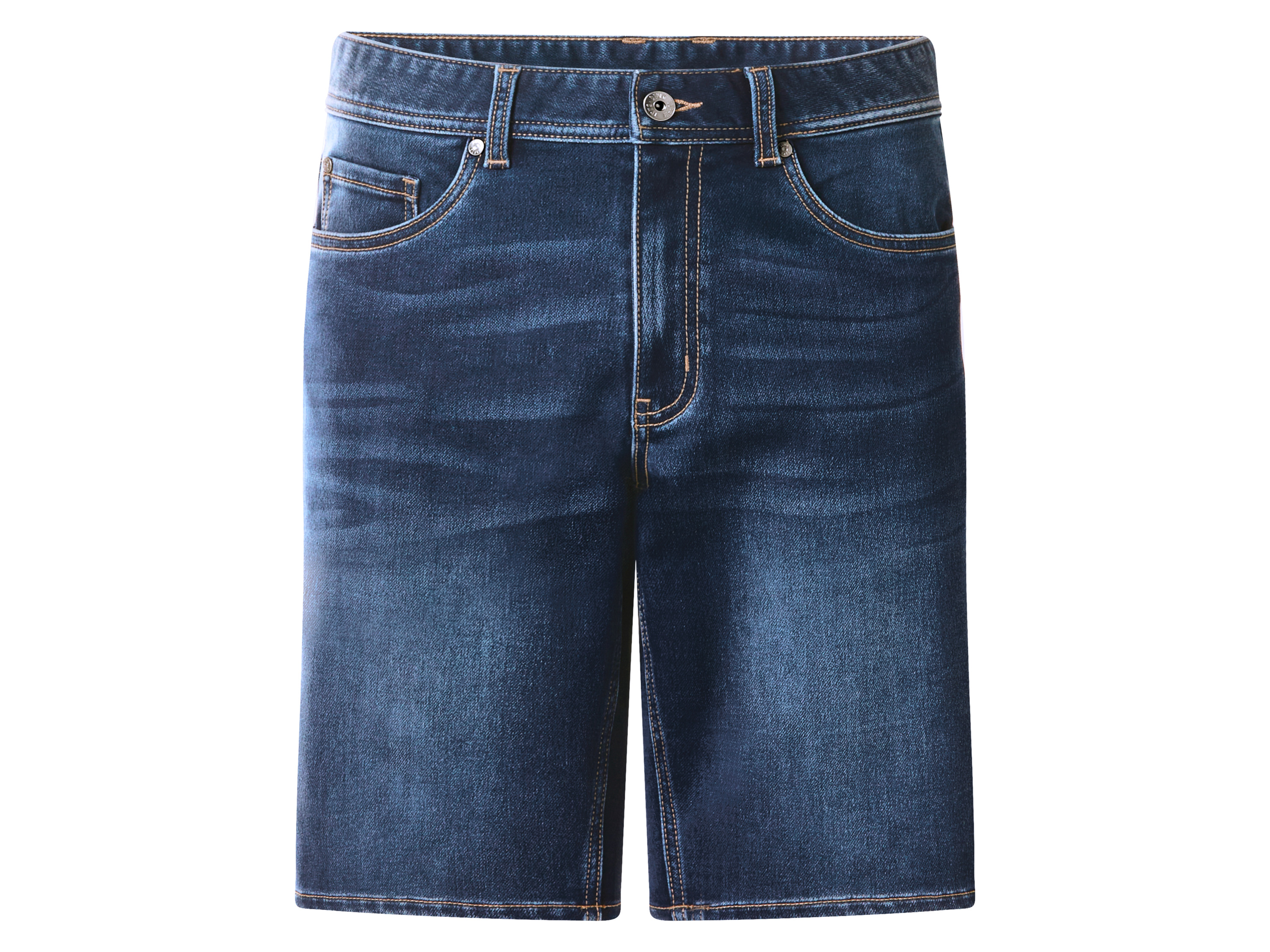 ESMARA MEN Herren Sweat-Denim-Bermudas (Dunkelblau, 50)