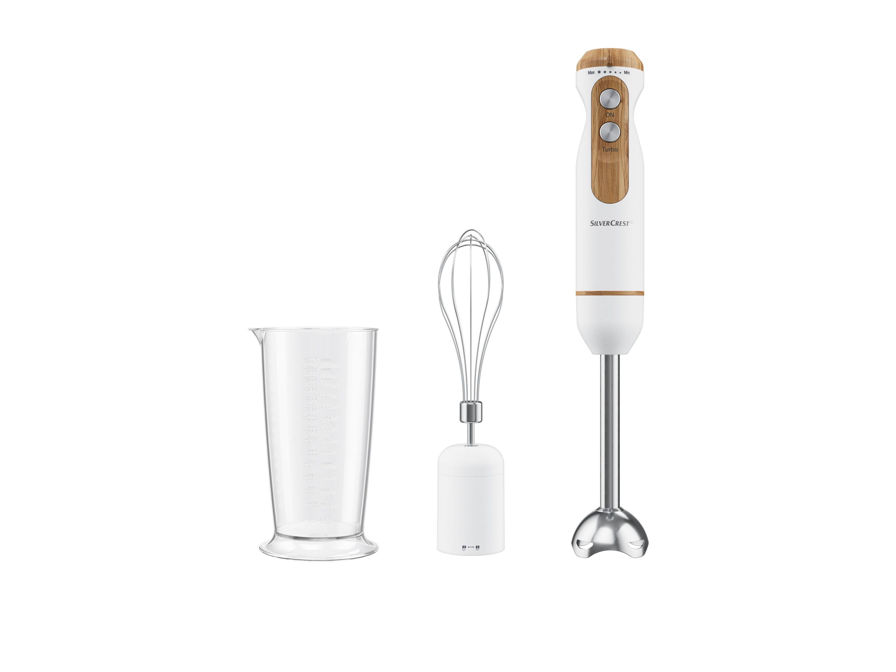 Thumbnail - SILVERCREST® KITCHEN TOOLS Stabmixer Holzdesign SSSH 600 B1 / SOSSH 600 B1 (Weiß)