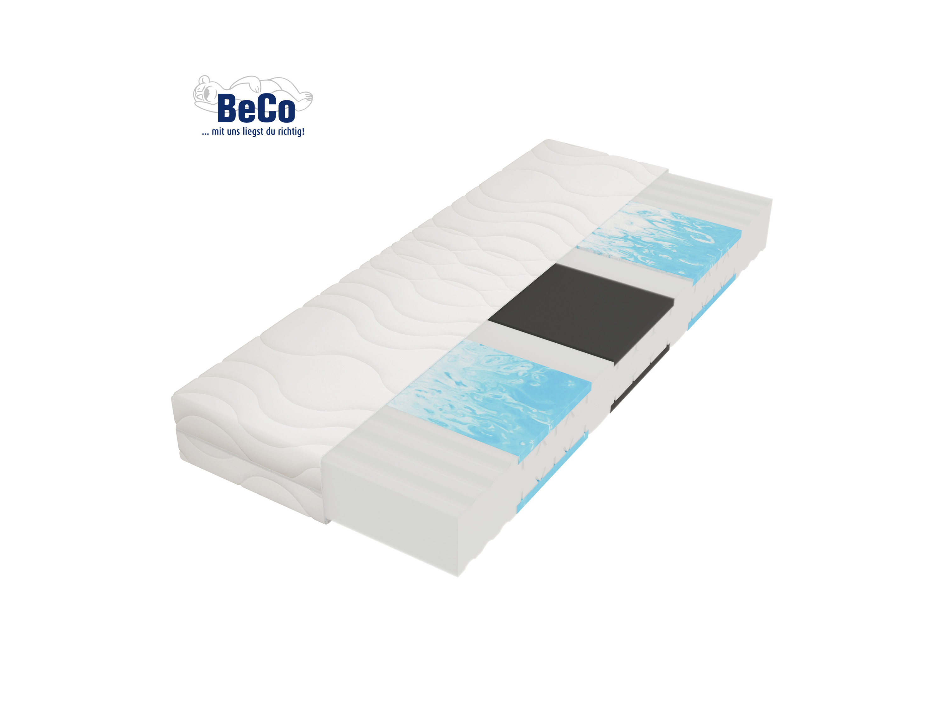 BeCo 7-Zonen Komfortschaum-Matratze Medibett Top (H2, 140 x 200 cm) | 04019793429932