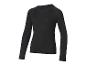 Schwarzes Langarm-T-Shirt mit Rundhalsausschnitt