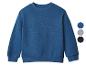 Blaues Langarm-Sweatshirt mit Rundhalsausschnitt, mit Farboptionen.