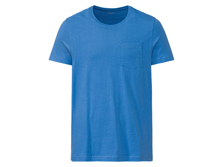 Gehe zu Vollbildansicht: LIVERGY® Herren T-Shirt, 2 Stück, körpernah geschnitten, mit Rundhalsausschnitt - Bild 6