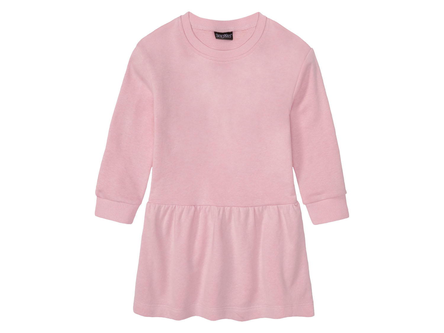 LUPILU® Kleinkinder Sweatkleid und Leggins (rosa/grau, 110/116) – Bild 2 von 4