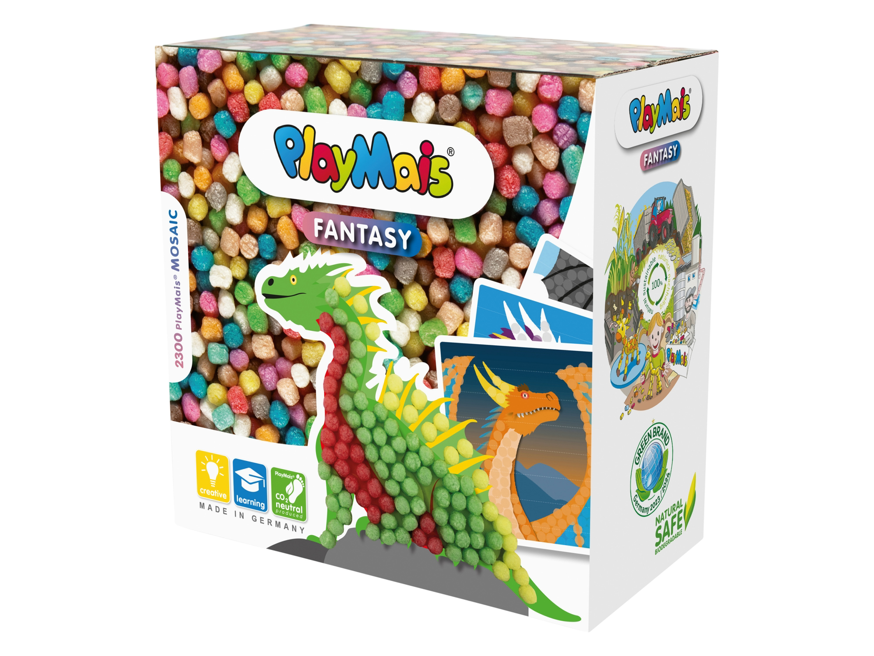 PLAYMAIS Little Mosaic, mit farbenfrohen Motiven (Fantasy Dragon) – Bild 3 von 3