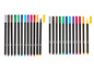 Ein Set mit 20 Edding 1340 Fineliner in verschiedenen Farben.