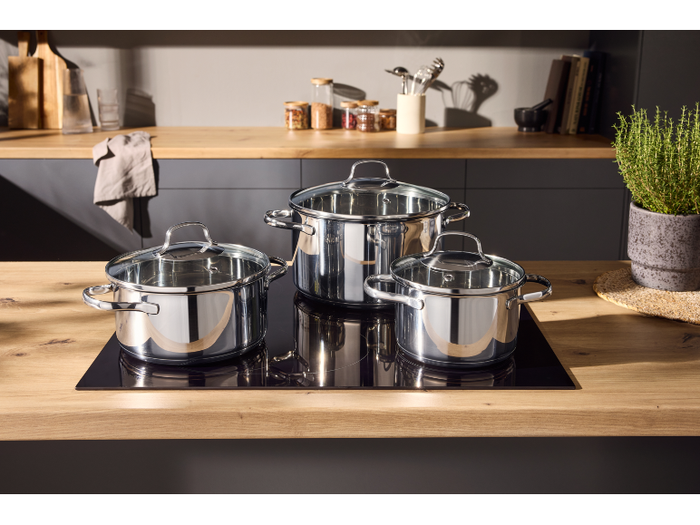 SILVERCREST® Topfset Edelstahl 3-tlg. Best