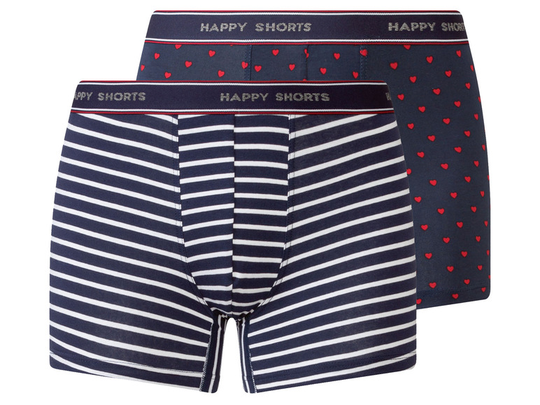 Gehe zu Vollbildansicht: Happy Shorts Herren Boxershorts, Jersey-Material, 2 Stück - Bild 8