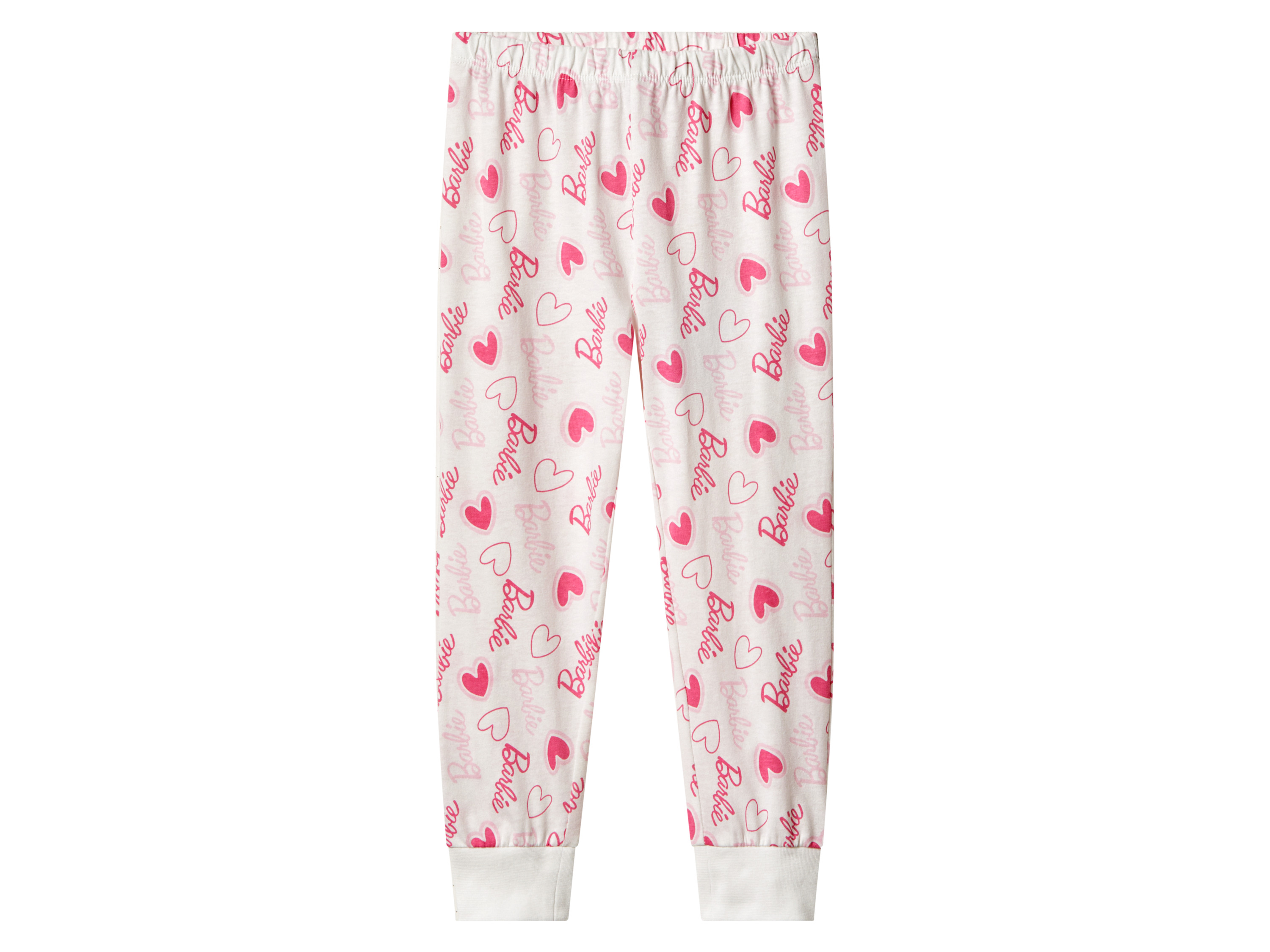 Thumbnail - Kleinkinder Pyjama (Barbie/rosa/weiß, 110/116)