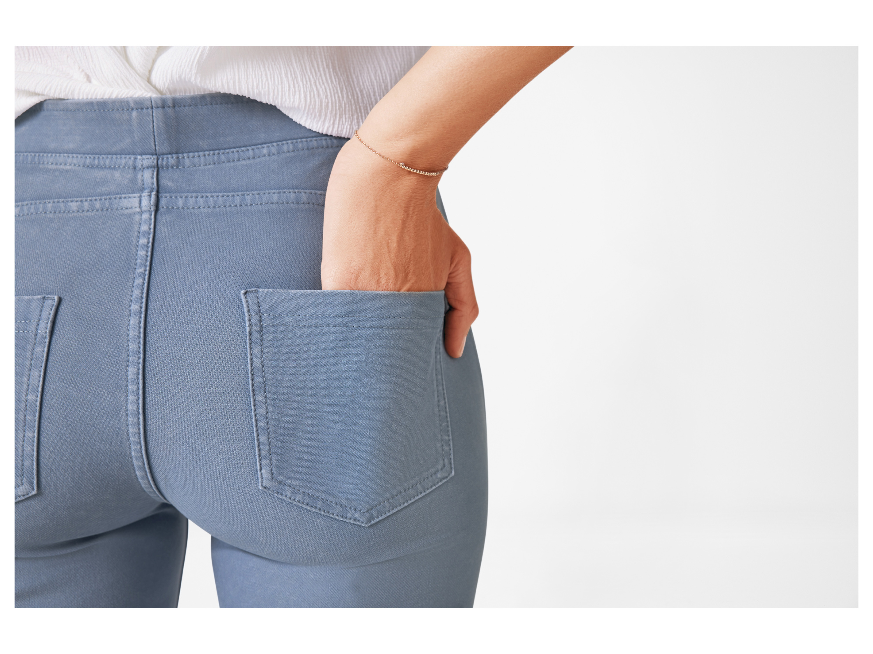 Thumbnail - esmara® Damen Jeggings Wirk (Hellblau, XS(32/34))