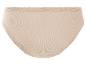 Beigefarbene Unterhose mit Spitze
