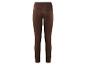Braune Leggings aus Wildlederimitat