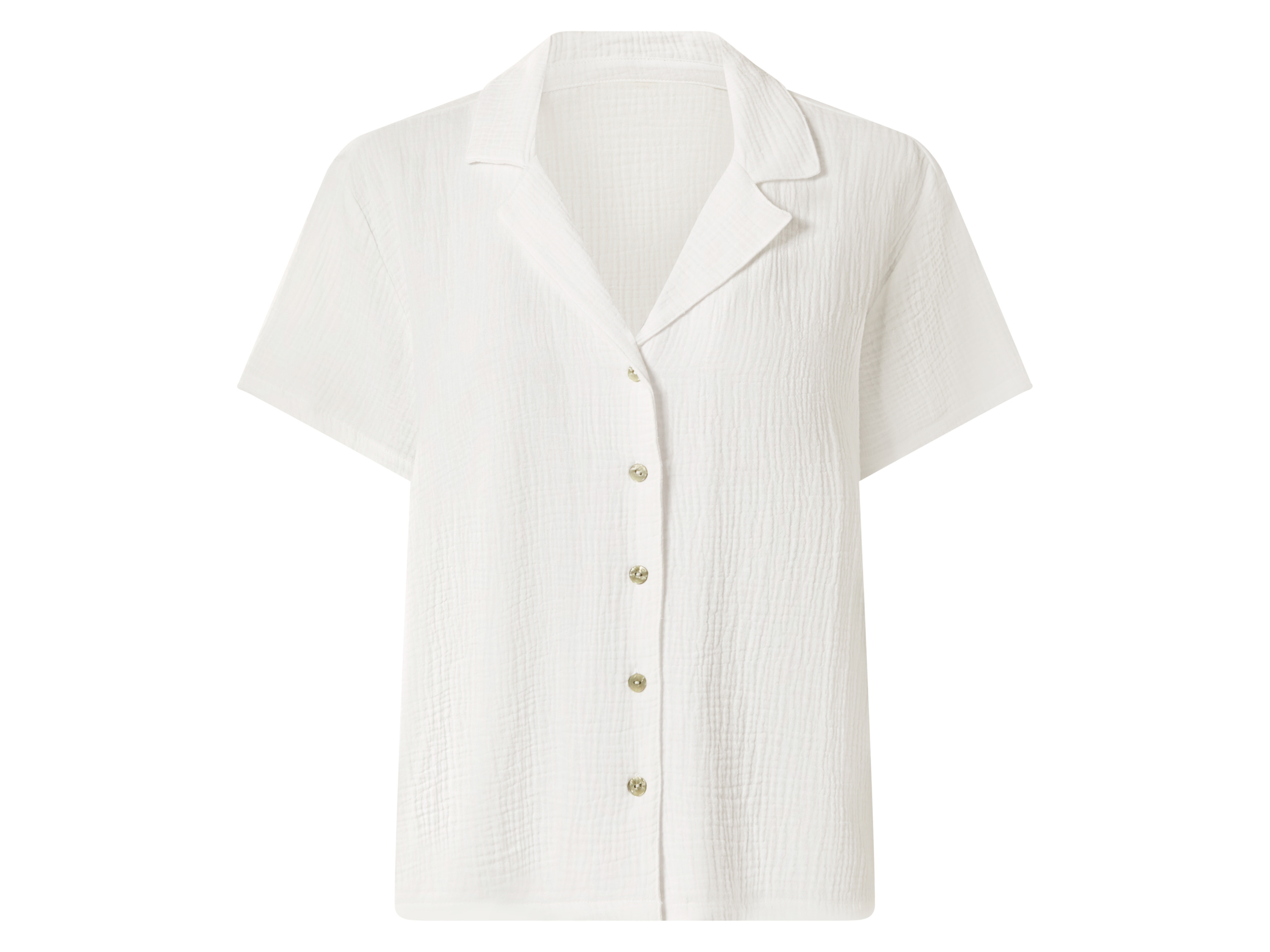 ESMARA® Damen Musselin-Bluse (Weiß, XS(32/34))