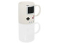 Weiße Tasse mit Game Boy Design.