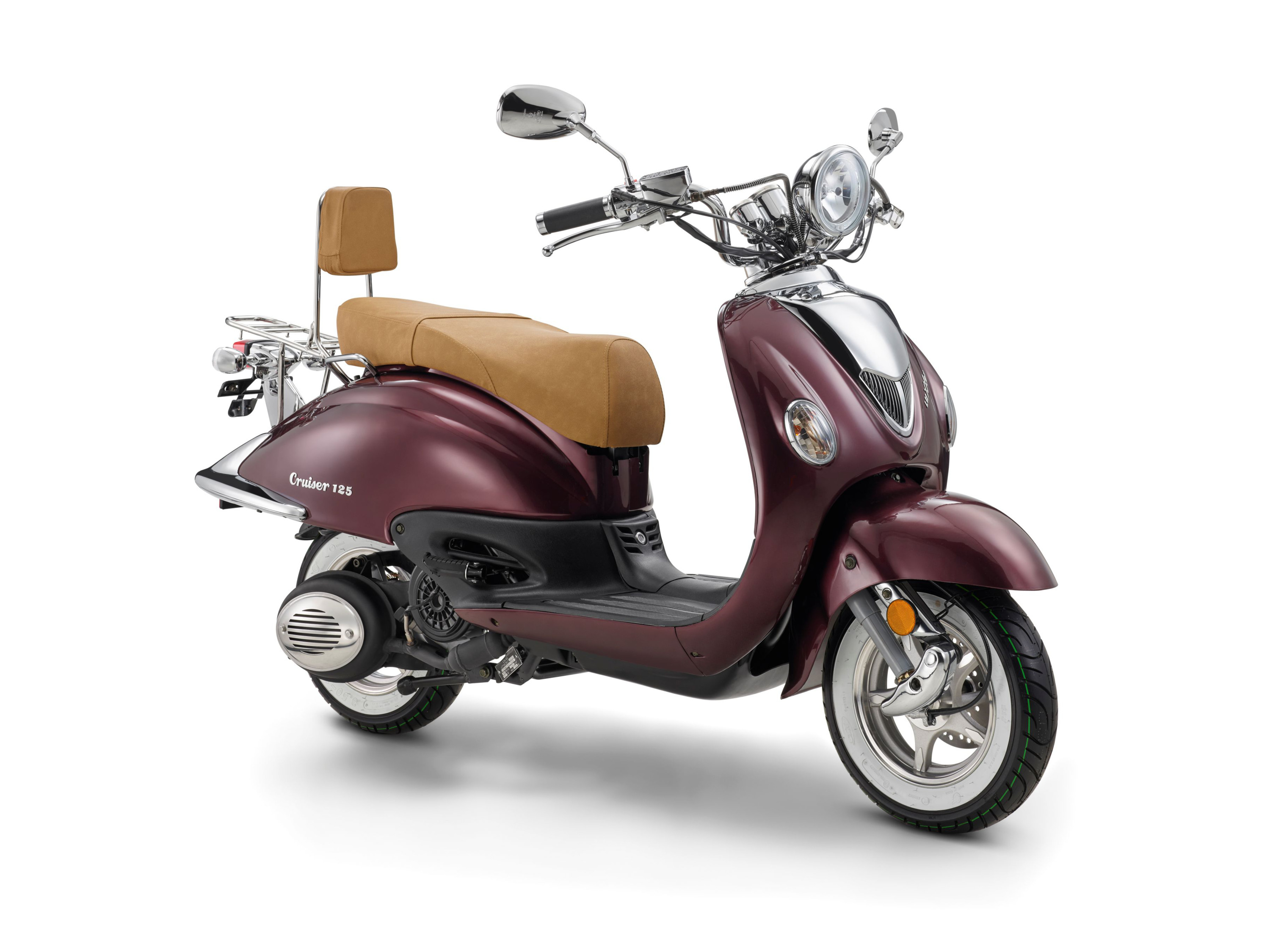 LUXXON Motorroller »Cruiser 125«, 125 ccm, 80 km/h (Coffee)""