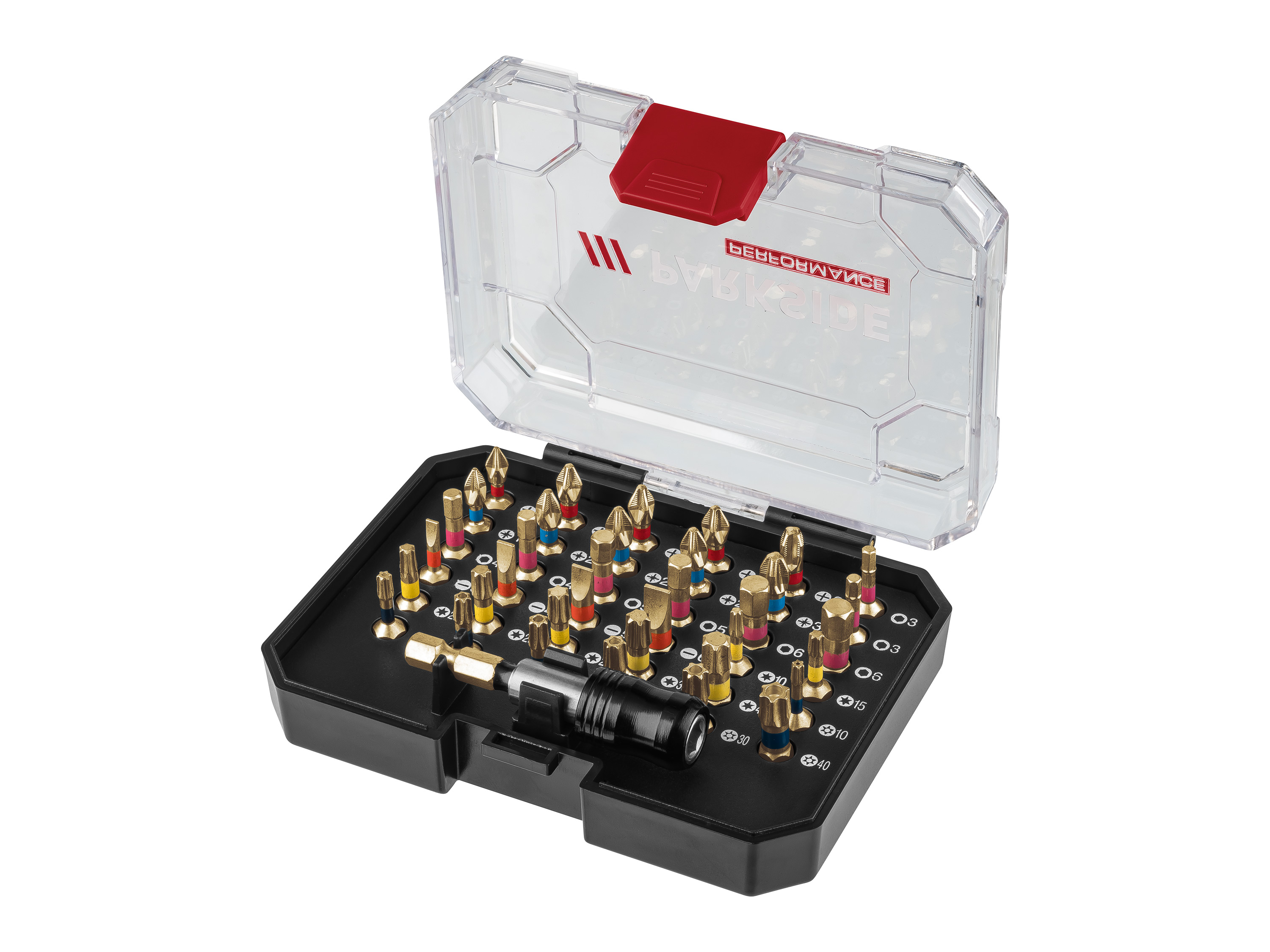PARKSIDE PERFORMANCE® Bit-Set Torsion Performance PBSP 2 D4 (37 tlg. Set) | 04335747010415
