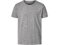Graues, kurzärmeliges Basic-T-Shirt für Herren.