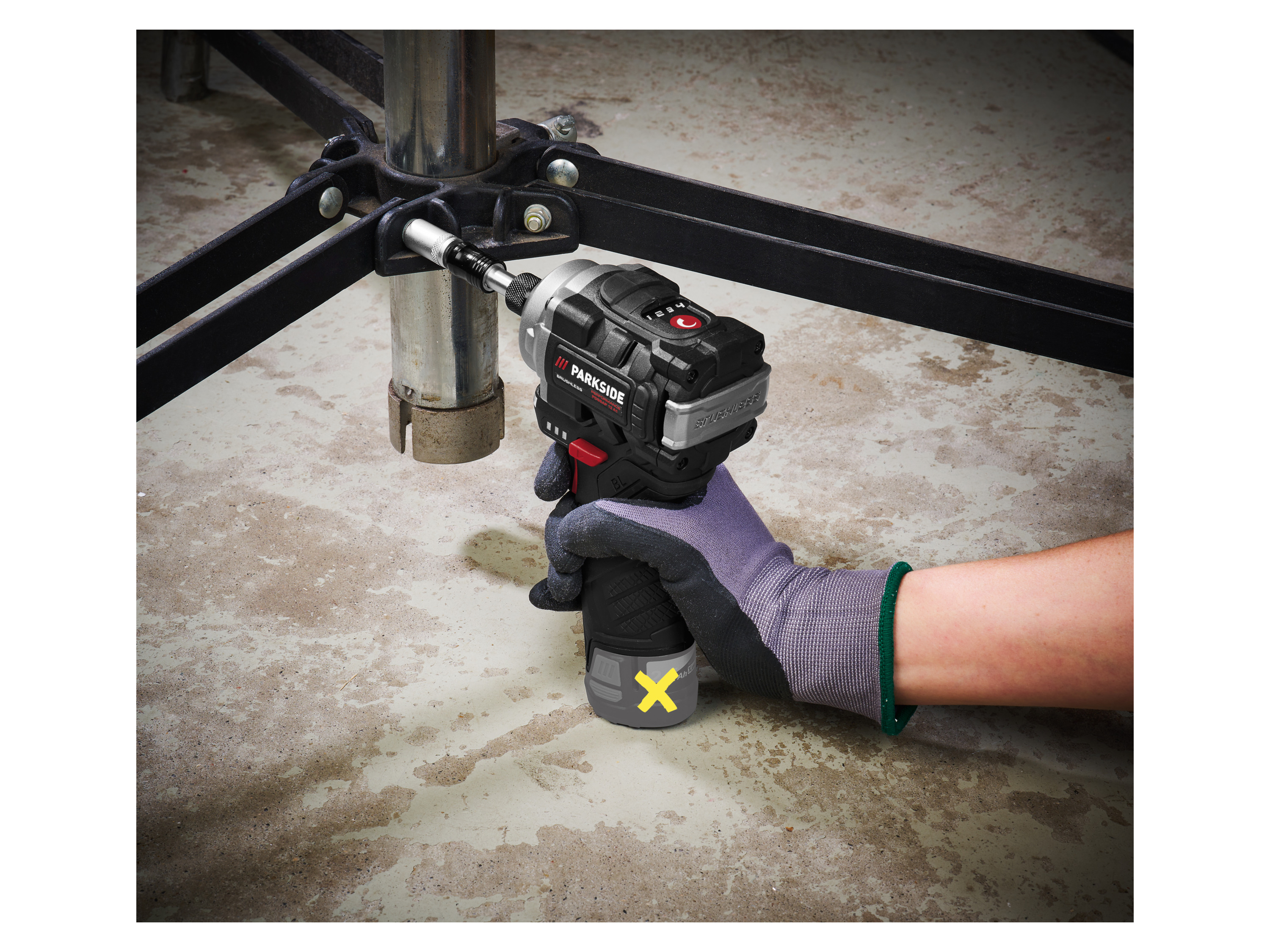 Thumbnail - PARKSIDE PERFORMANCE® 12 V Akku-Drehschlagschrauber »PDSSAP 12 A1«, ohne Akku und Ladegerät