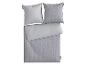 MICHALSKY Bettwäsche-Set in Grau mit geometrischem Muster und zwei Kissenbezügen.