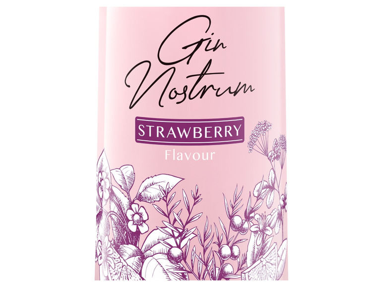 Gehe zu Vollbildansicht: Gin Nostrum Strawberry Gin 37, 5% Vol - Bild 2