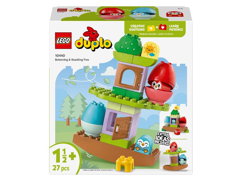 LEGO Duplo 10440 Balancing & Stacking Tree Box mit Pinguinen und Eulen.