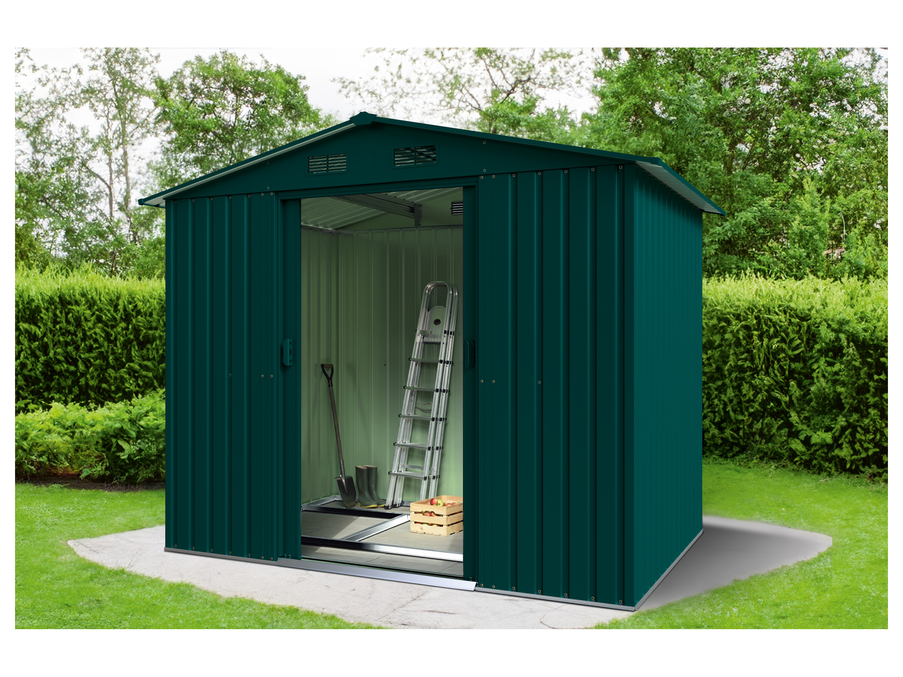 PARKSIDE® Gartengerätehaus XL (Grün) – Bild 2 von 4