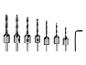 Holzbohrerset mit Senkern und Inbusschlüssel