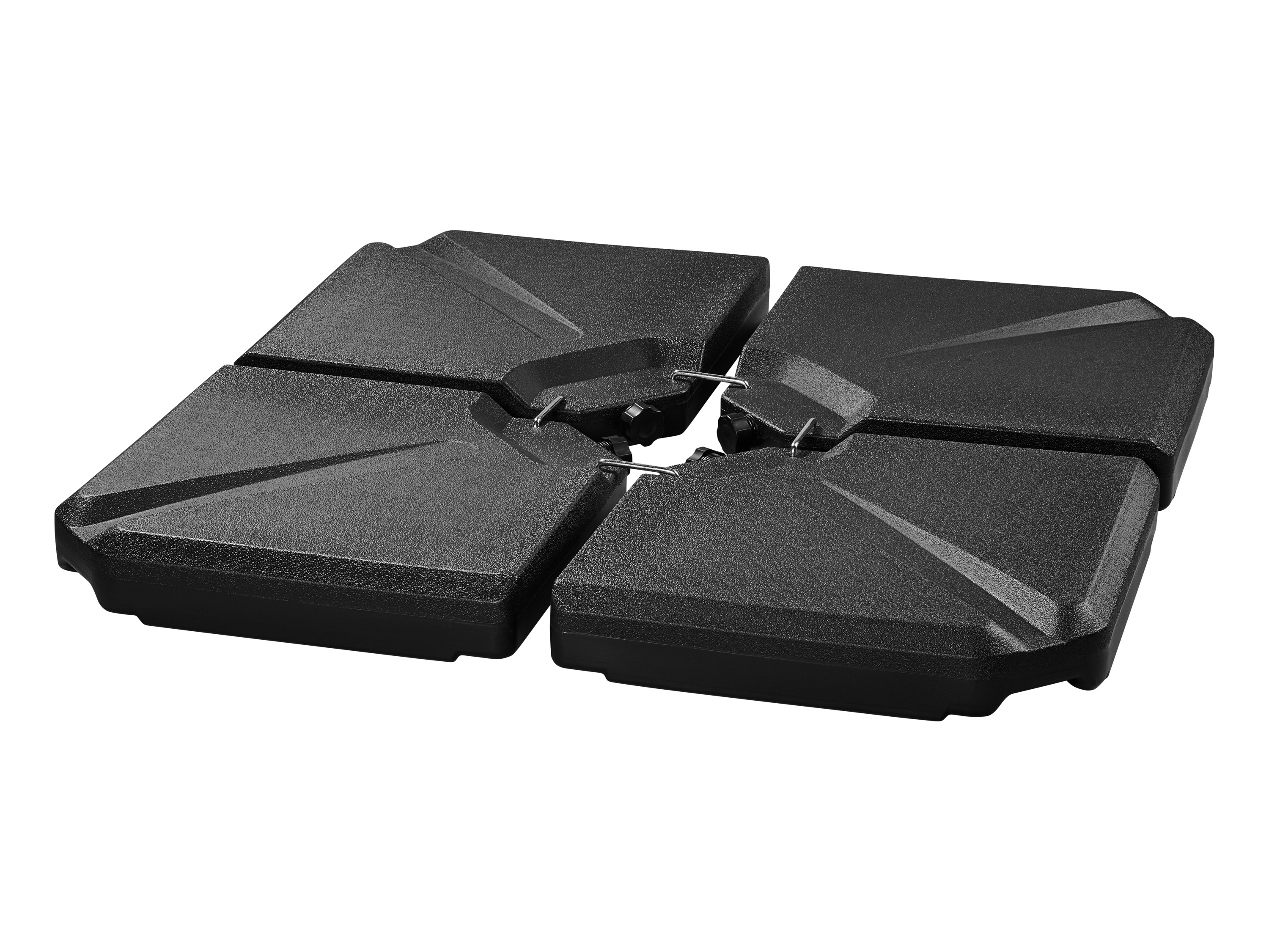 LIVARNO® Schirmständer–Beschwerungsplatten, 4 Stück