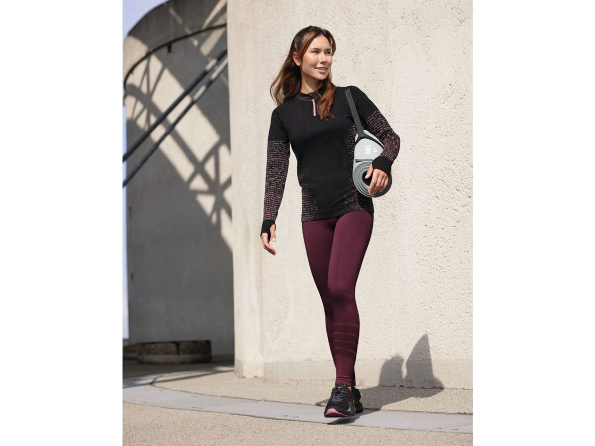 Thumbnail - CRIVIT Damen Funktionstights (Dunkelrot, XS(32/34))