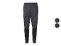 Herren-Sporthose aus dunkelgrauem gemustertem Stoff mit schwarzen Unterschenkeln, zwei Farboptionen.