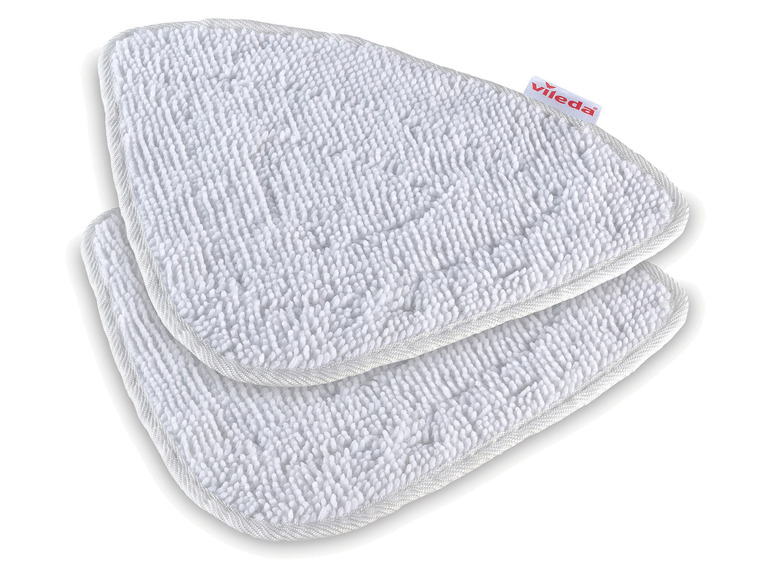 Zwei Vileda Mikrofasertücher zum Reinigen von Böden