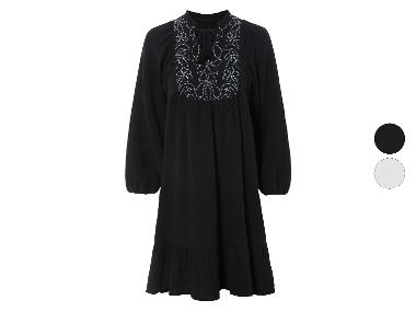 esmara® Damen Musselinkleid, aus reiner Baumwolle