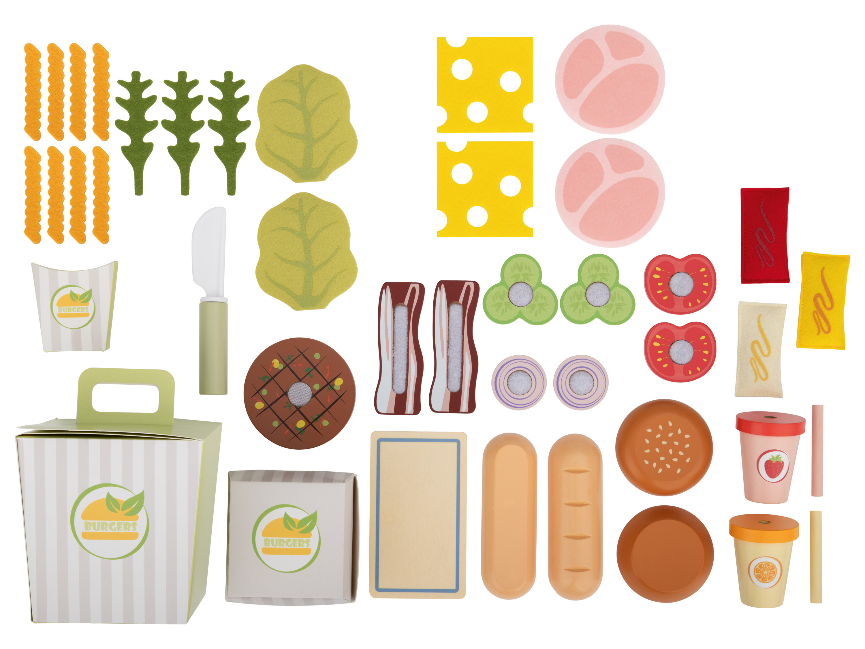 Thumbnail - lupilu® Holz-Lebensmittel (Burger/Baguette)