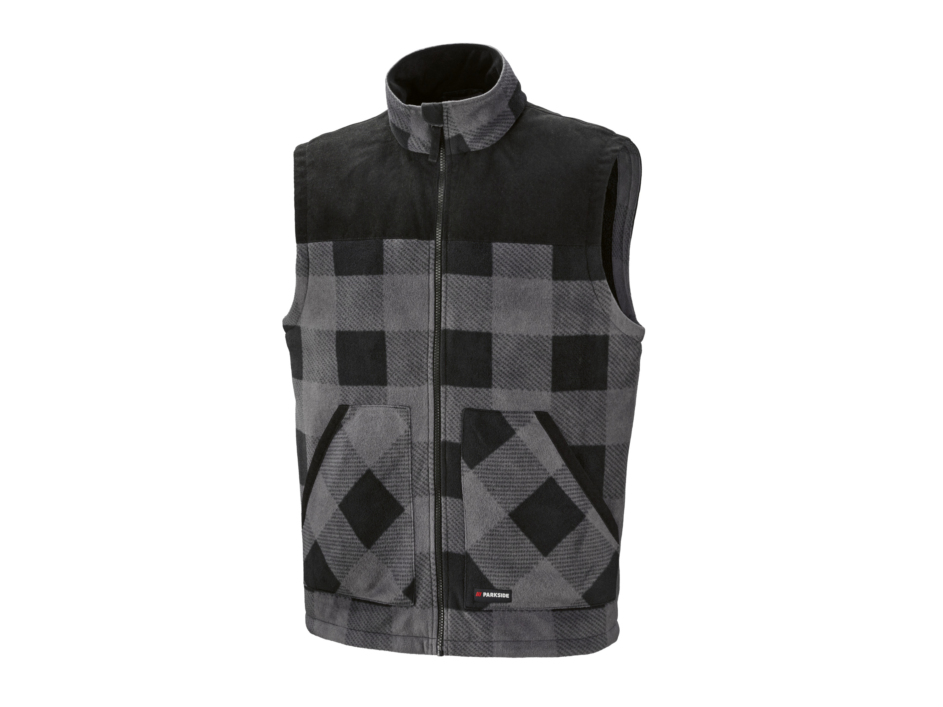 PARKSIDE® Herren Fleece-Weste (Grau, L (52/54))""
