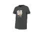 Herren-T-Shirt mit „IBIZA CARNIVAL“-Aufdruck und abstrakten Blättern.