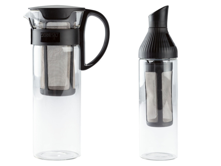 Gehe zu Vollbildansicht: ERNESTO® Cold Brew Kaffeebereiter, aus Glas, mit integriertem Filter - Bild 1