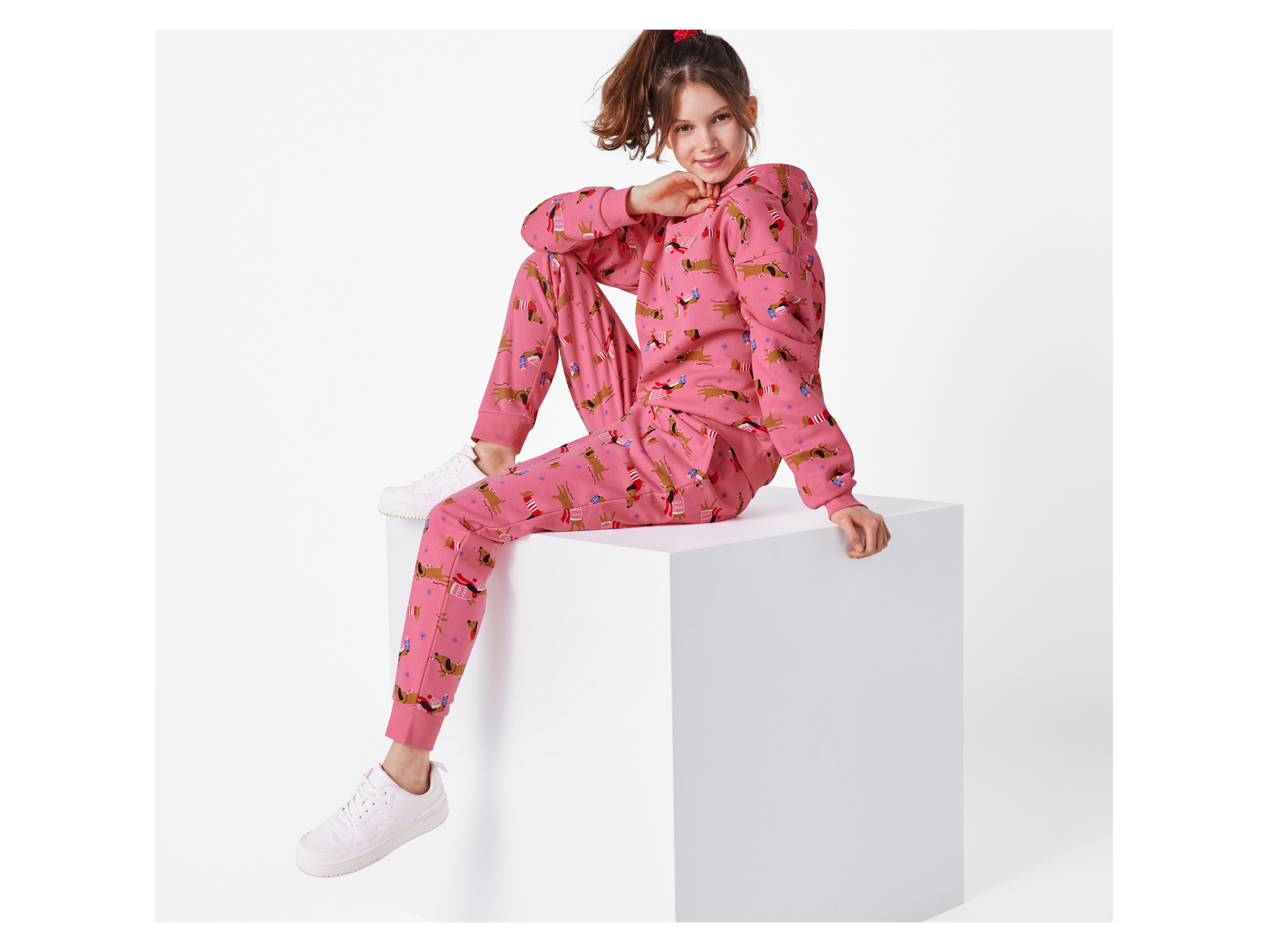 Thumbnail - esmara® Kinder Sweatanzug, 2-teilig (Pink, 134/140)