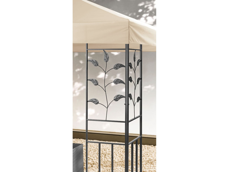 LIVARNO home Pavillon, 3 x beige mit Stahlgestell, 3 m