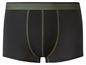 Schwarze Boxershorts mit grünem Bund