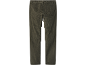 Rückansicht einer Herren-Cordhose in Olivgrün mit Gesäßtasche.