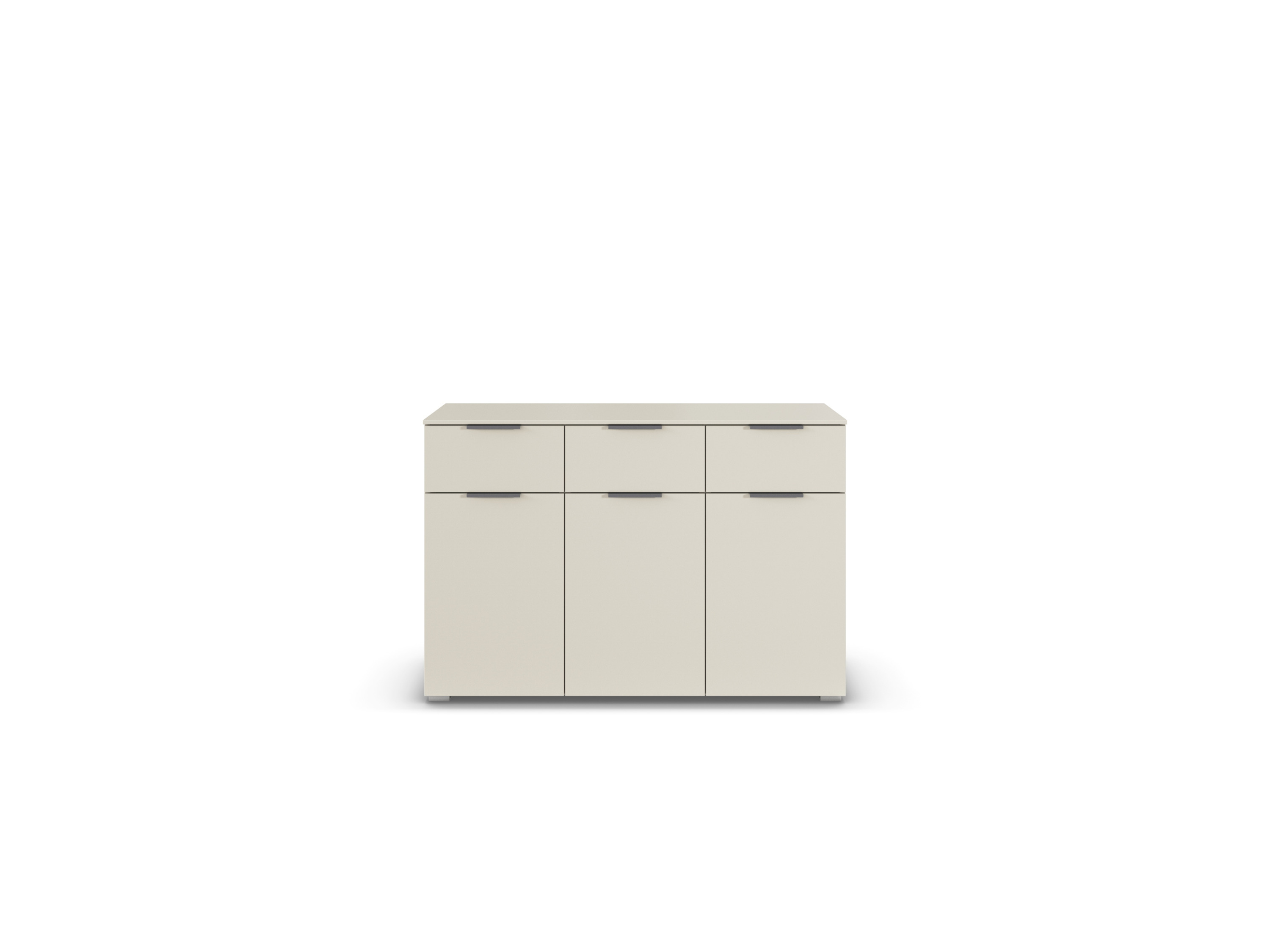RAUCH ORANGE Alabama Kommode (3-türig, 3 Schubladen, Beige (Champagner), 120 x 81 cm) – Bild 4 von 4