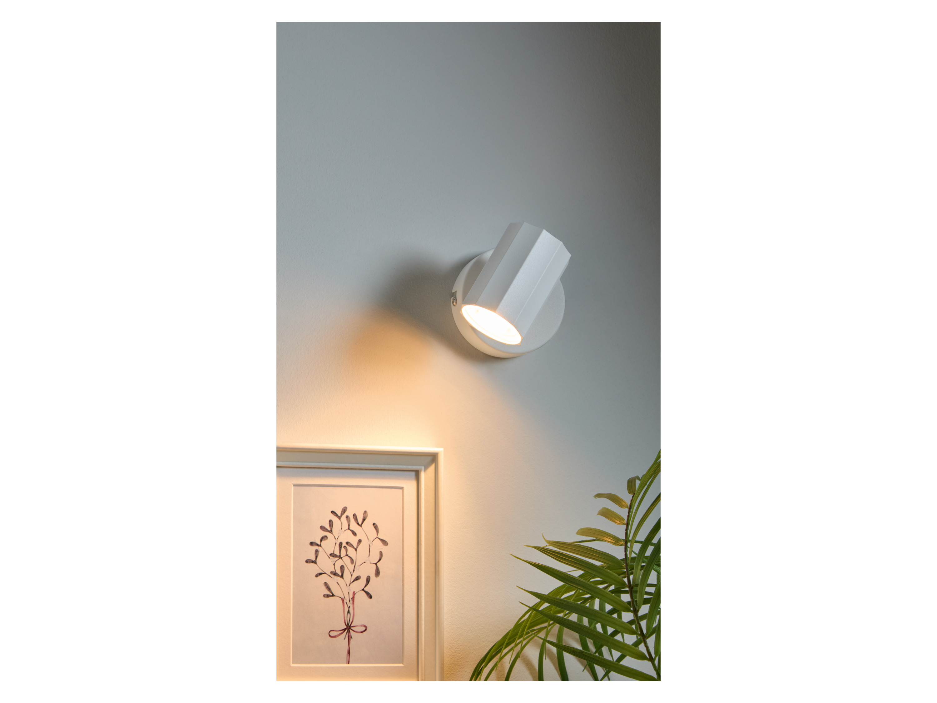 Thumbnail - LIVARNO home Wand-/Deckenleuchte, neig- und schwenkbarer Spot (rund, weiß)