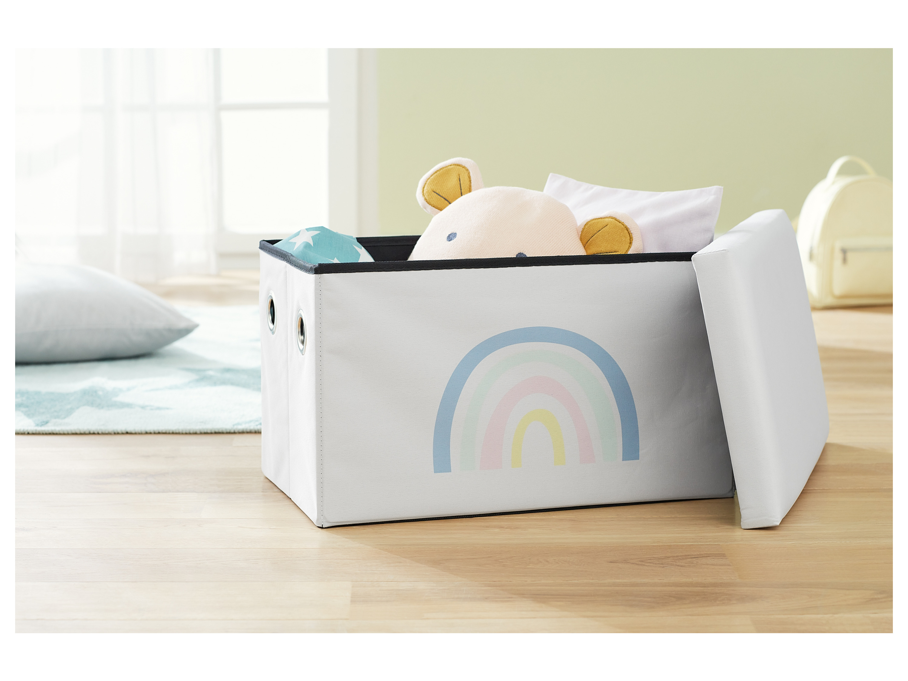 Thumbnail - LIVARNO home Kinder Sitztruhe (Regenbogen)