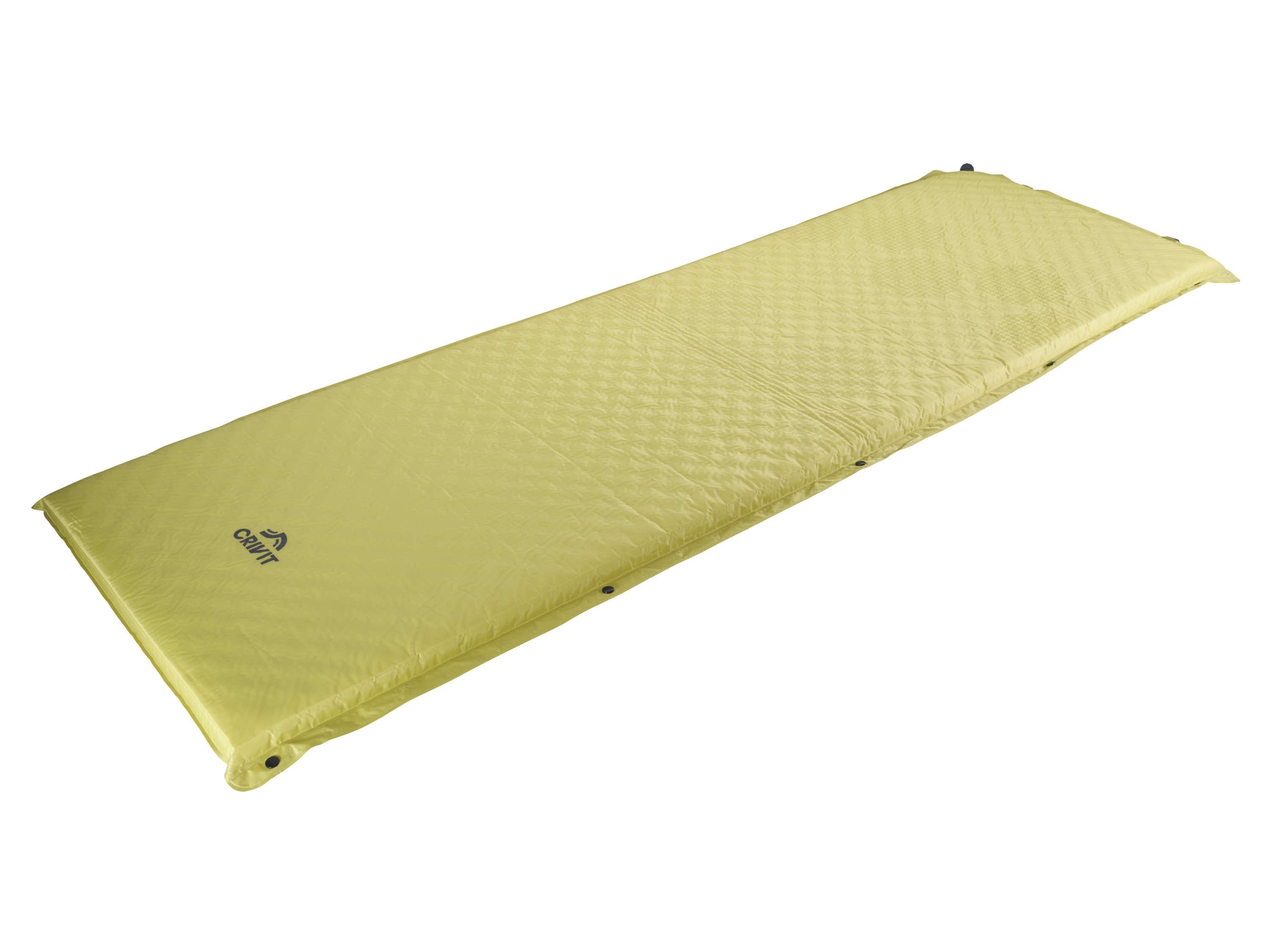 CRIVIT Liegematte/Luftzellenmatte (Liegematte/grün)““ | Luftzellenmatte mit Kissen: ca. L 193 x B 57 x H 4 cm Gewicht: Selbstaufblasbare Matte: ca. 1,7 kg