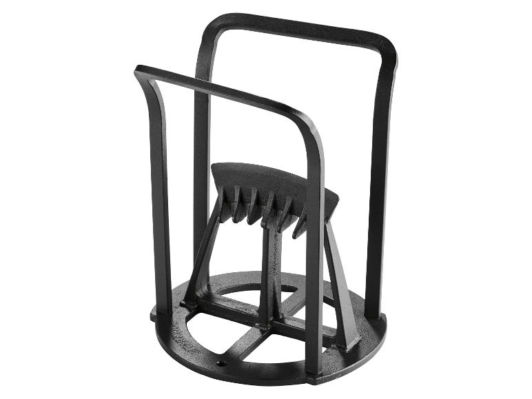 Schwarzer Gusseisen-Holzspalter für den Heimgebrauch.